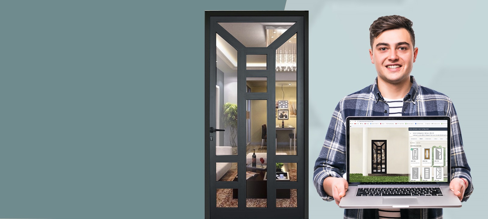 Design your own entrance door in two minutes