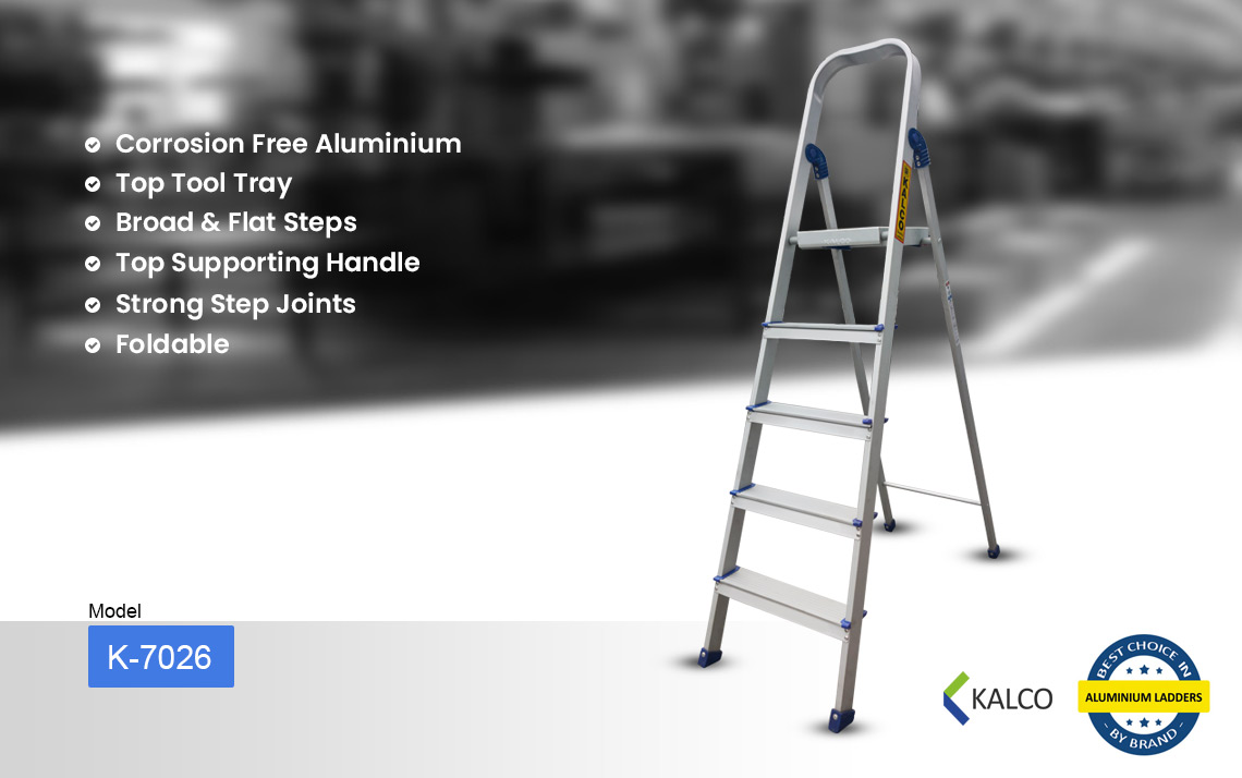 Kalco Baby Aluminium Ladder with Top Support dl-k-7026