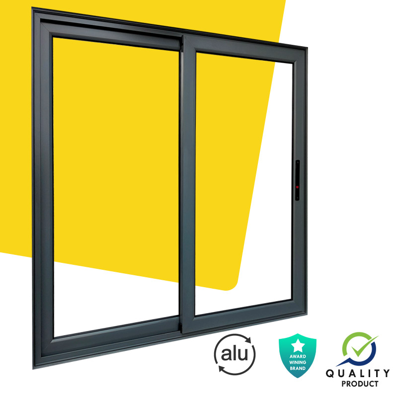 KALCO Readymade Single Slide Sliding Window in Matt Grey Colour (4ft x 4ft)